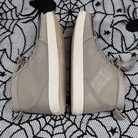 Gray High Top Billy Shoes Size 8M - Picture 3 of 7